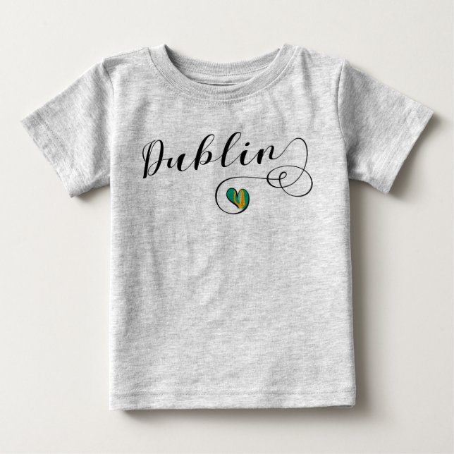 I Heart Dublin, Ireland Baby T-Shirt (Front)