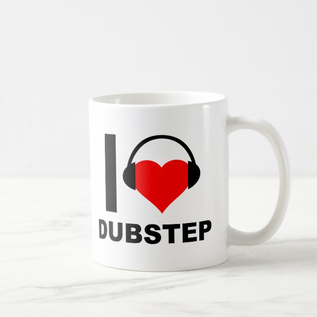 I Heart Dubstep Funny Mug (Right)