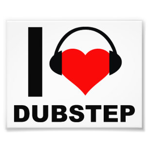 I Heart Dubstep Funny Poster