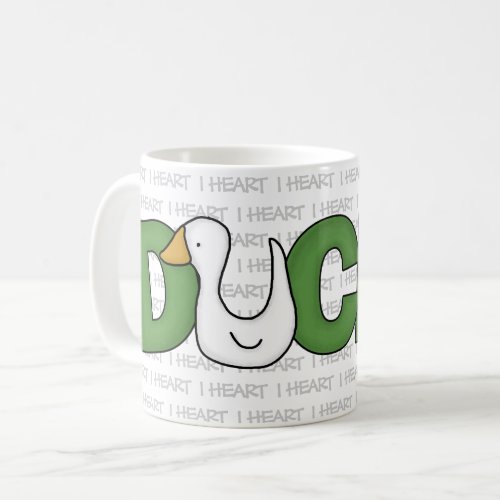 I Heart Ducks Coffee Mug