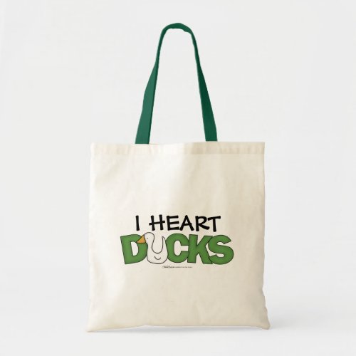 I Heart Ducks Tote Bag