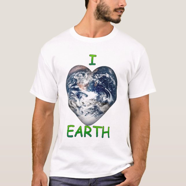 I Heart Earth (I ♥ Earth) T-Shirt (Front)