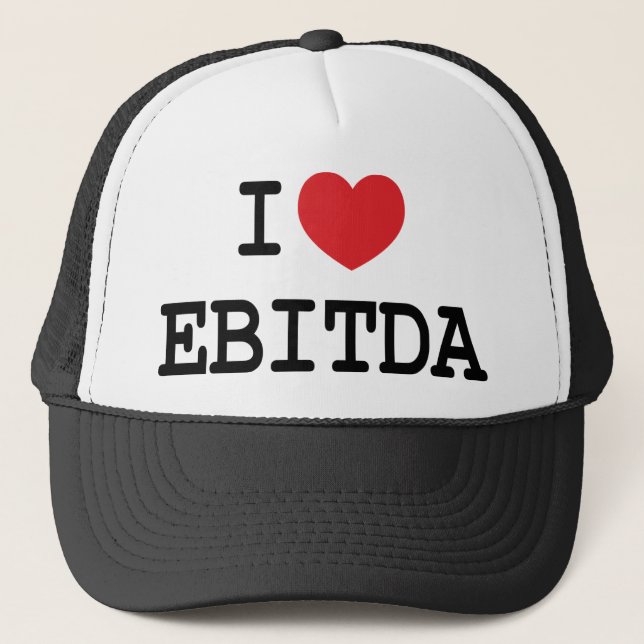 I (heart) EBITDA Trucker Hat (Front)