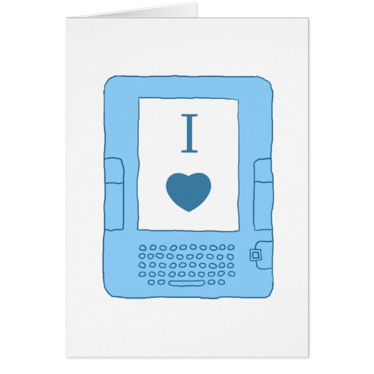 i heart ebooks (blue) cards (Front)