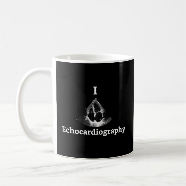 I Heart Echocardiography Echocardiography Tech Coffee Mug (Left)