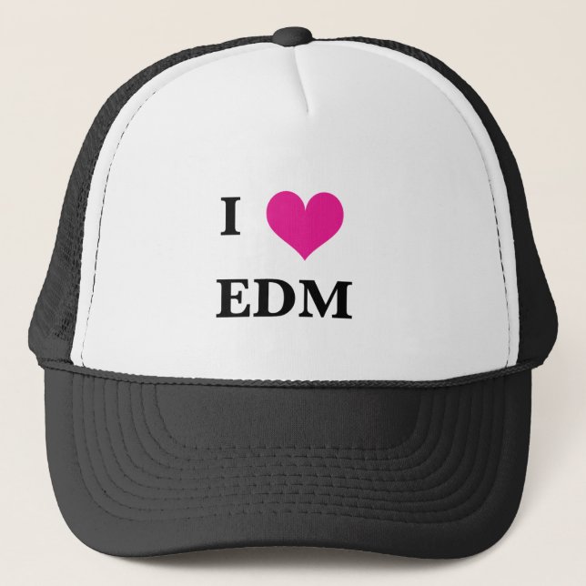 I Heart EDM Trucker Hat (Front)