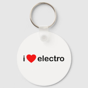 I Heart Electro Keychain