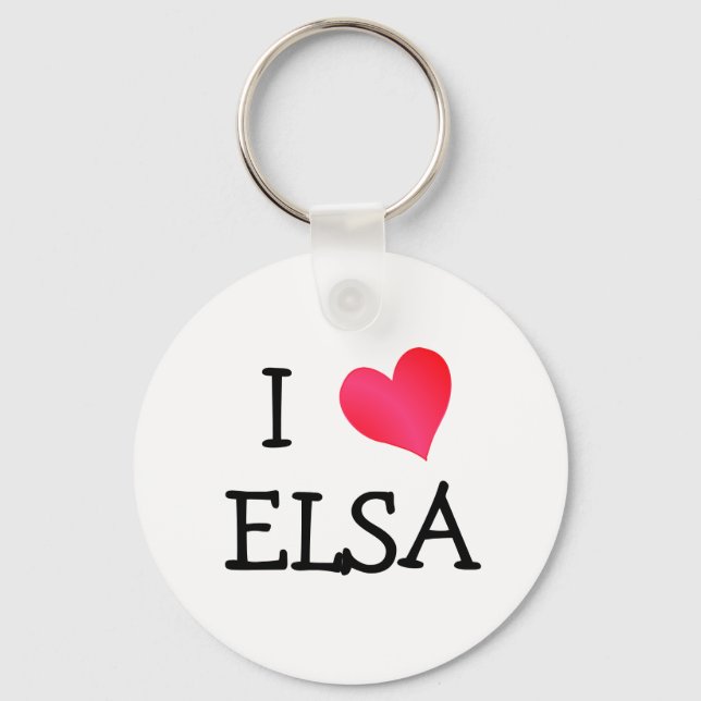 I Heart Elsa Keychain (Front)