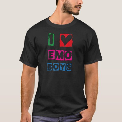 I Heart Emo Boys _ EmotiTee T_Shirt