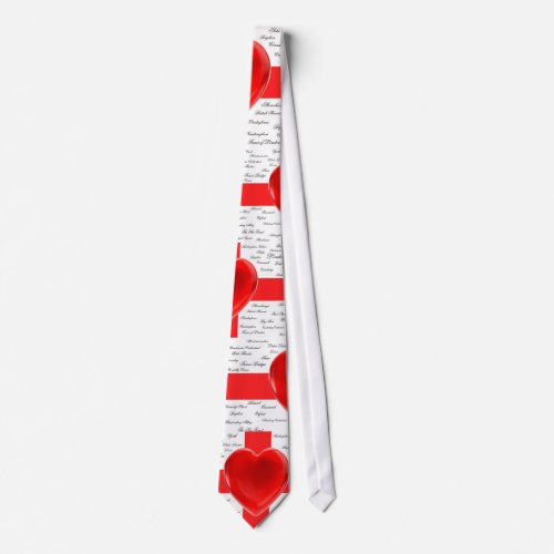 I Heart England Flag of St George Patriotic Tie