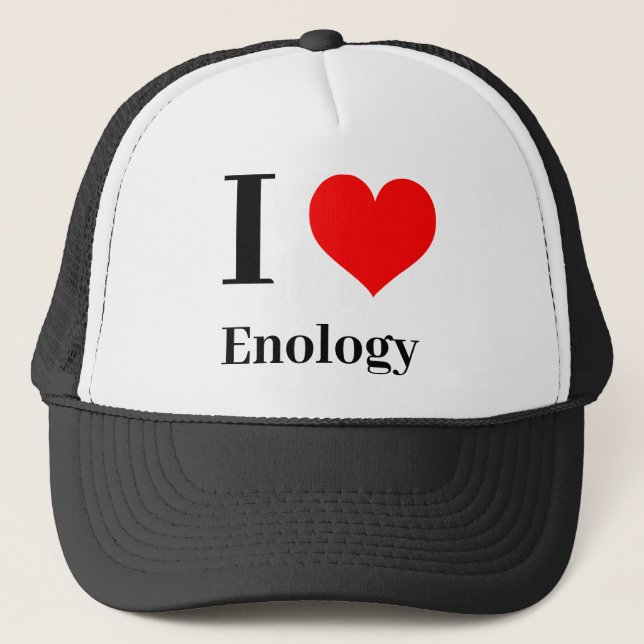 I heart Enology Trucker Hat (Front)