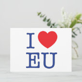 I Heart EU Postage Envelope (Standing Front)