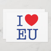 I Heart EU Postage Envelope (Front/Back)