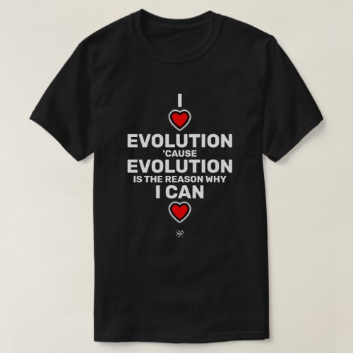 I heart evolution v2 T_Shirt