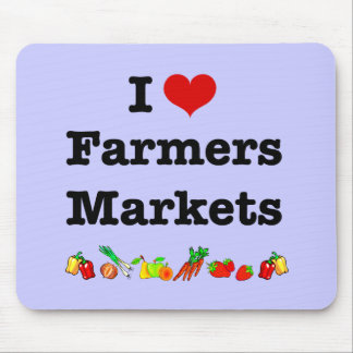 I Heart Farmers Markets Mouse Pad