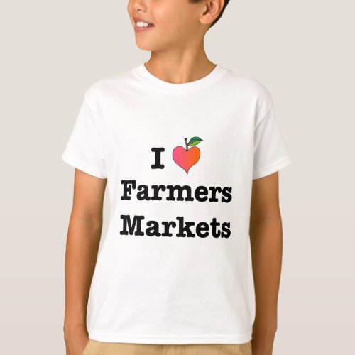 I Heart Farmers Markets T_Shirt