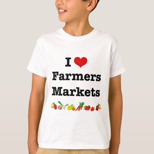 I Heart Farmers Markets T_Shirt