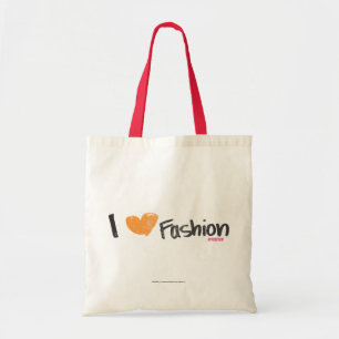 I Heart Fashion Orange Tote Bag