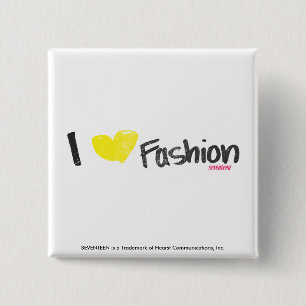 I Heart Fashion Pink Button