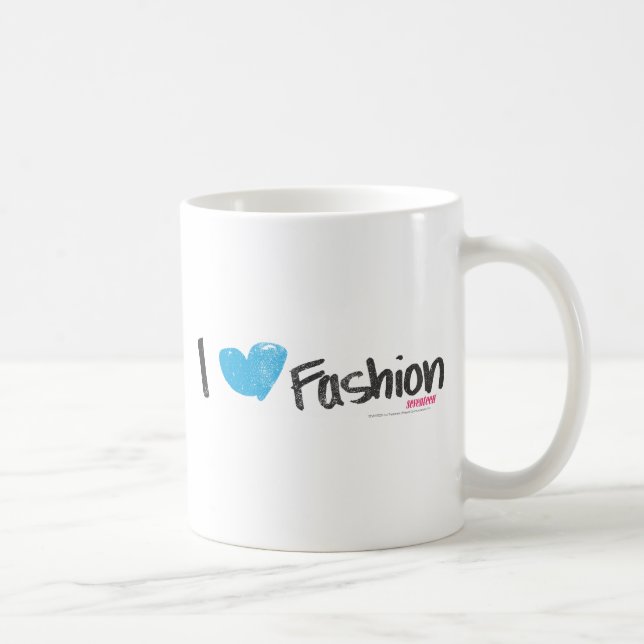 I Heart Fashion Yellow Coffee Mug (Right)
