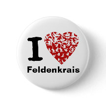 I Heart Feldenkrais Button | Red Heart