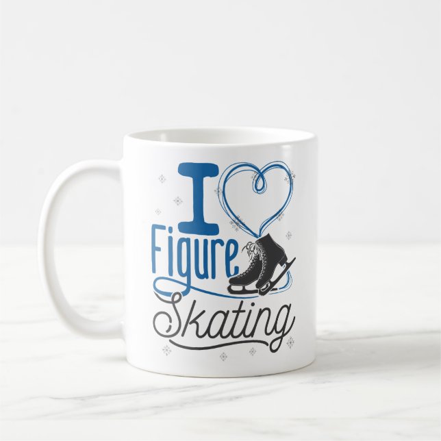 I Heart Figure Skating Coffee Mug (Left)