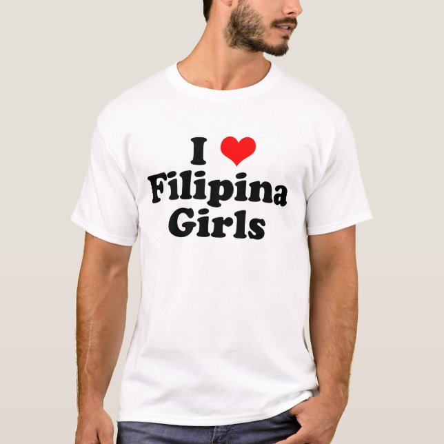 I Heart Filipina Girls T-Shirt (Front)