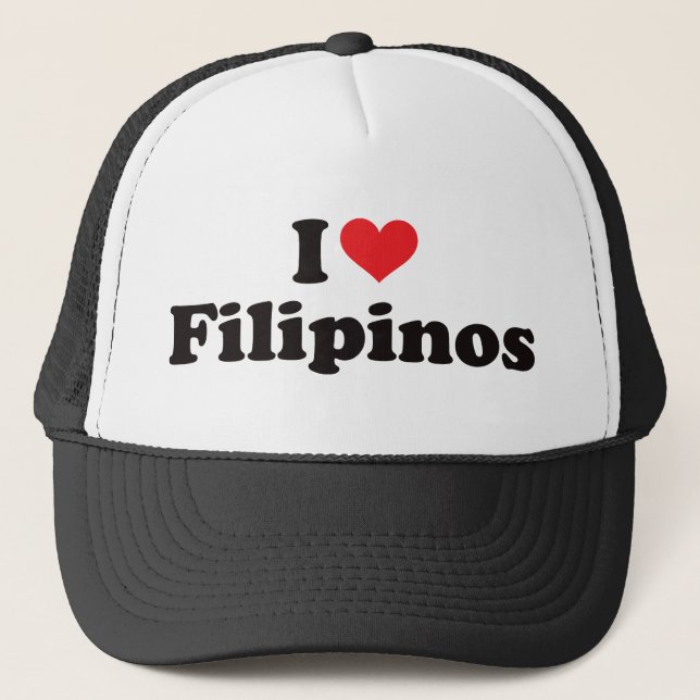 I Heart Filipinos Trucker Hat (Front)