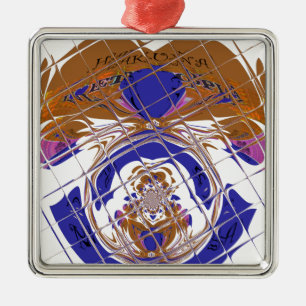 I Heart Flag - Love Ethiopia   Red Golden Green Ho Metal Ornament