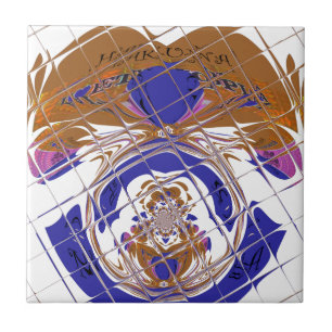 I Heart Flag - Love Ethiopia Red Golden Green Ho Tile
