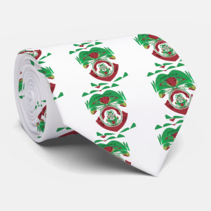 I Heart Flag - Love Ethiopia Red Golden Green Tie