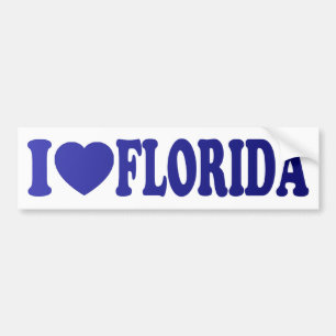 I Heart Florida in Blue - Sticker