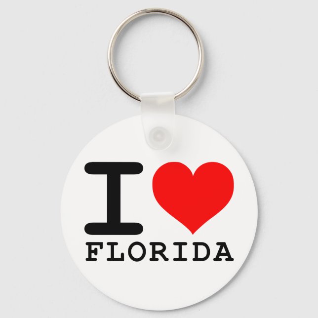 I Heart Florida Keychain (Front)