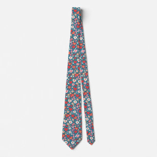 I Heart Flowers Neck Tie