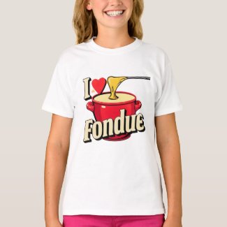 I heart fondue -typography