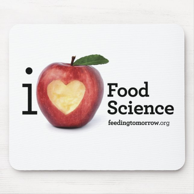 "I Heart Food Science" Mousepad (Front)