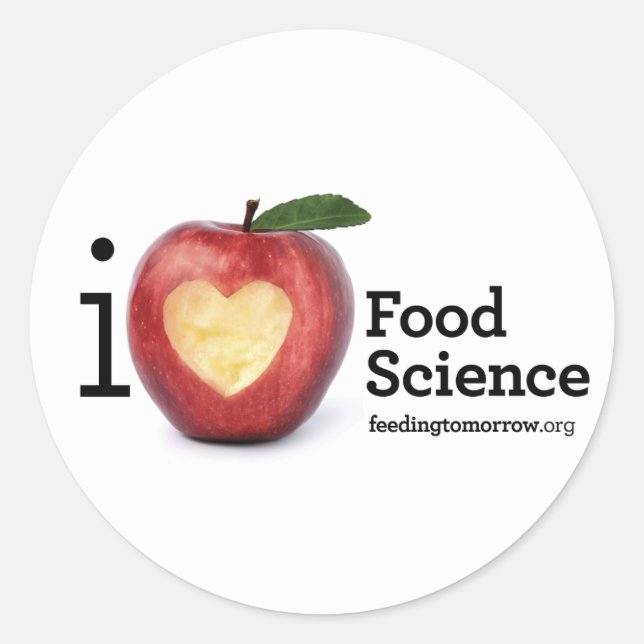 "I Heart Food Science" Sticker (Front)