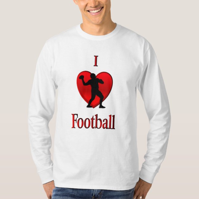 I Heart Football T-Shirt (Front)