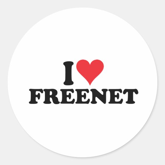 I Heart Freenet 1 Classic Round Sticker