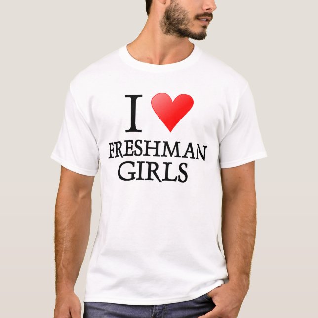 I heart freshman girls T-Shirt (Front)