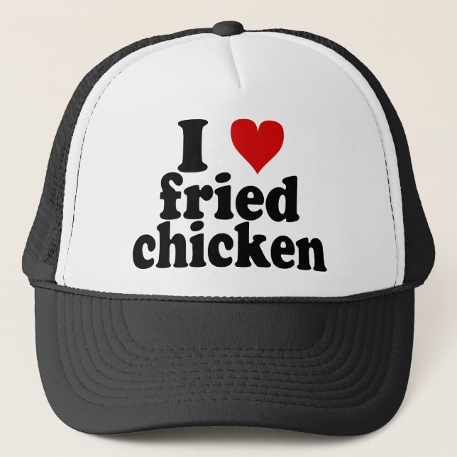 I Heart Fried Chicken Trucker Hat (Front)