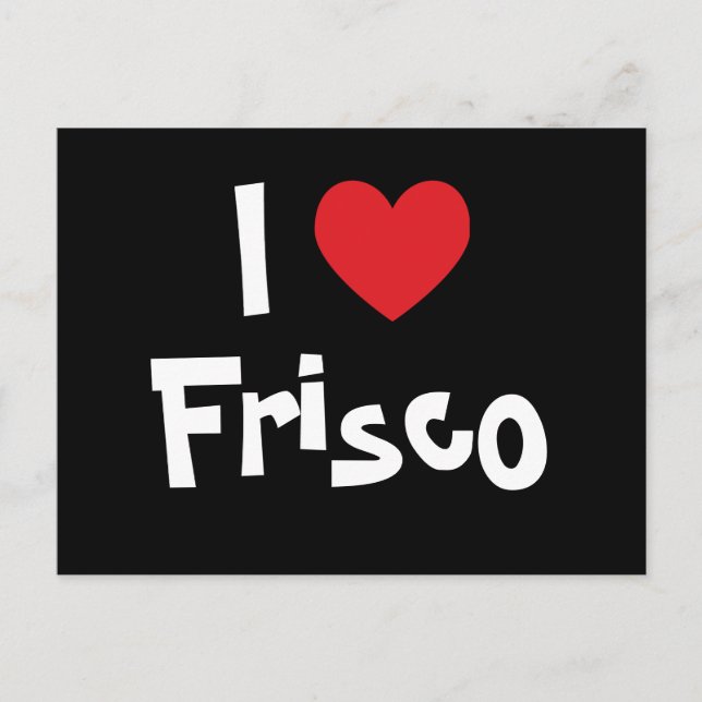 I Heart Frisco Postcard (Front)