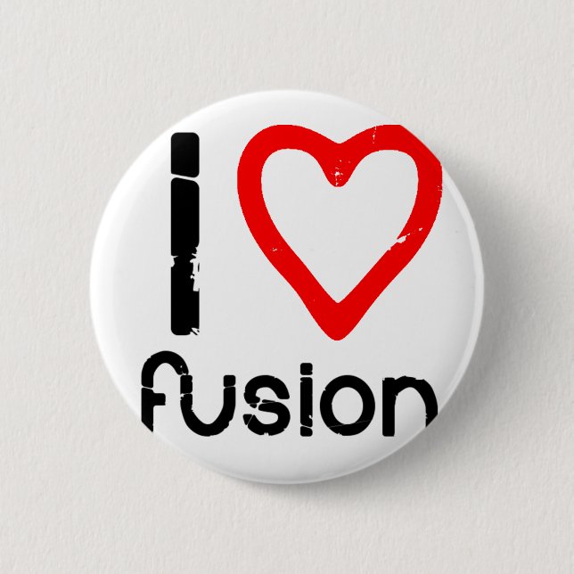 I Heart Fusion Button (Front)