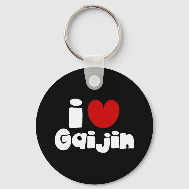 i heart Gaijin Keychain (Front)