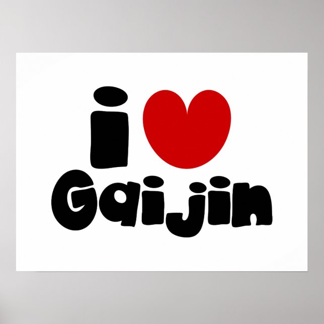 i heart Gaijin Poster (Front)