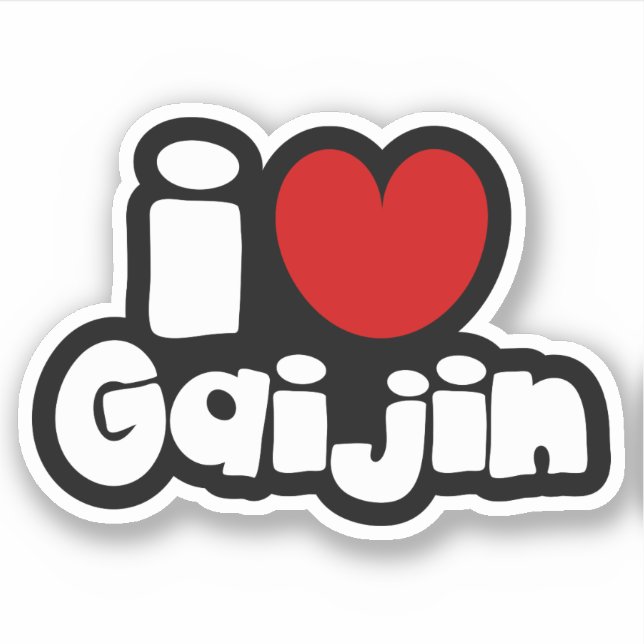 i heart Gaijin Sticker (Front)