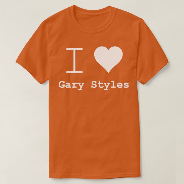 i heart Gary Styles love T-Shirt (Design Front)