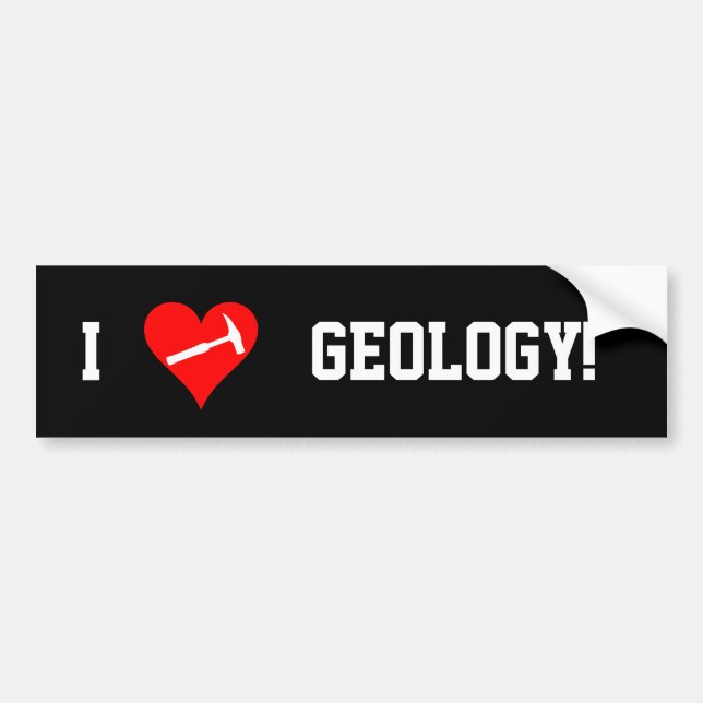 I Heart Geology! Bumper Sticker (Front)