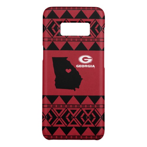 I Heart Georgia State  Tribal Pattern Case_Mate Samsung Galaxy S8 Case