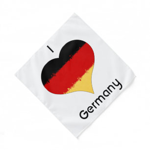 I Heart Germany German Flag  Bandana